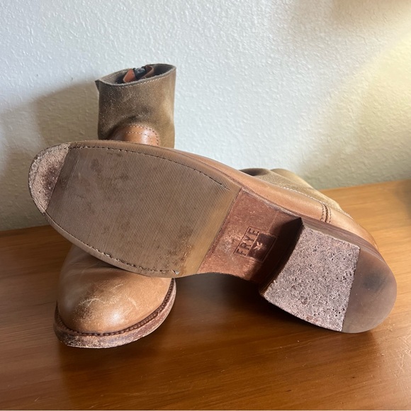 Frye Tan Leather Boots - Picture 2 of 5